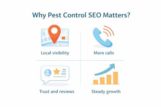 Why pest control SEO matters infographic.