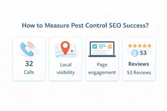  How to measure pest control SEO success infographic.