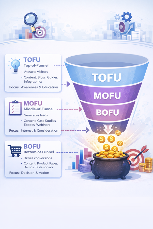 An image showing where head keywords matter