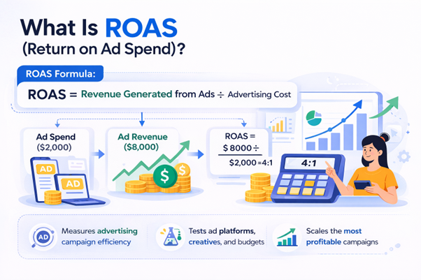 An illustration of Return on Ad Spend.