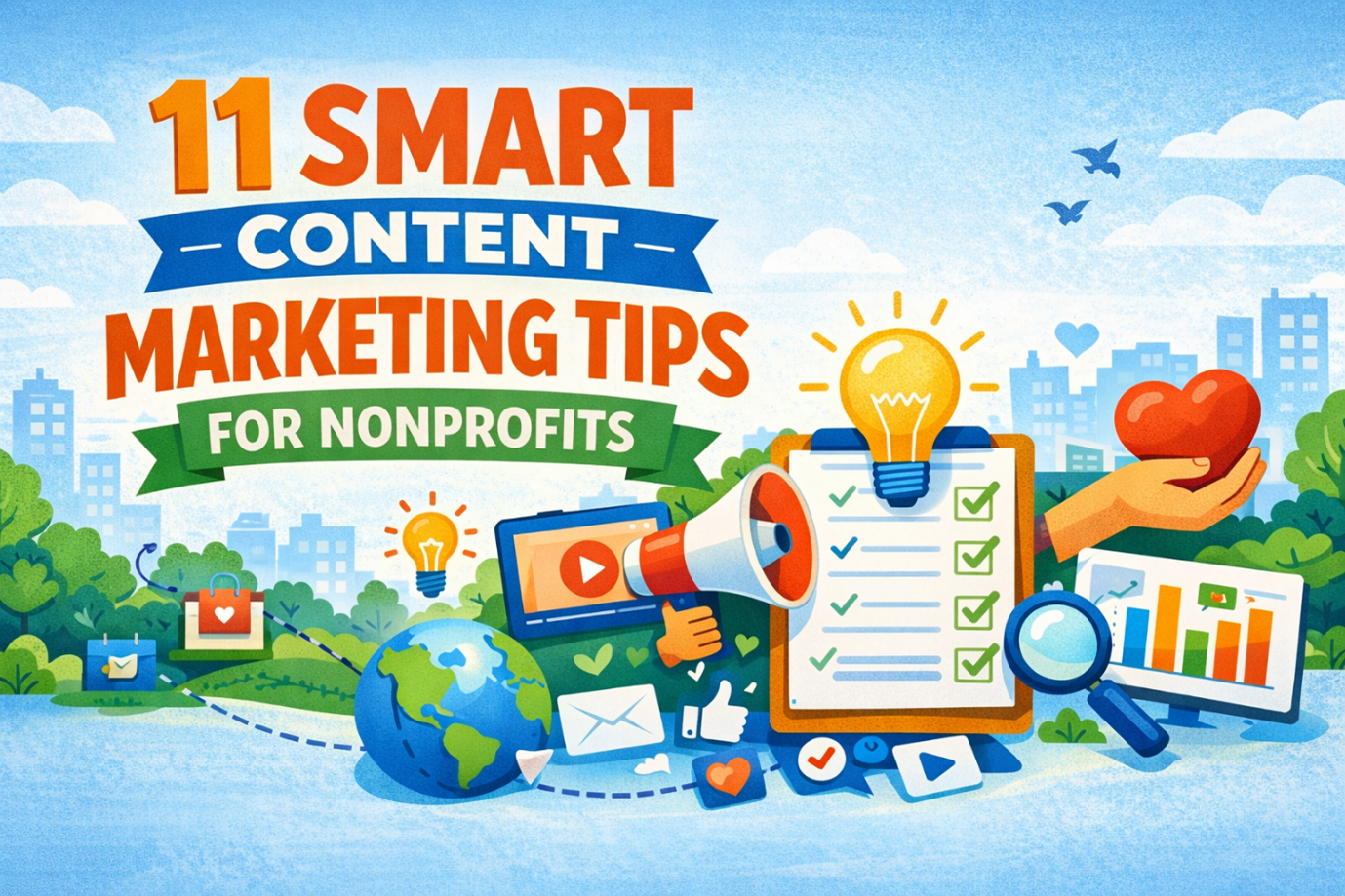 Content marketing tips for nonprofits.