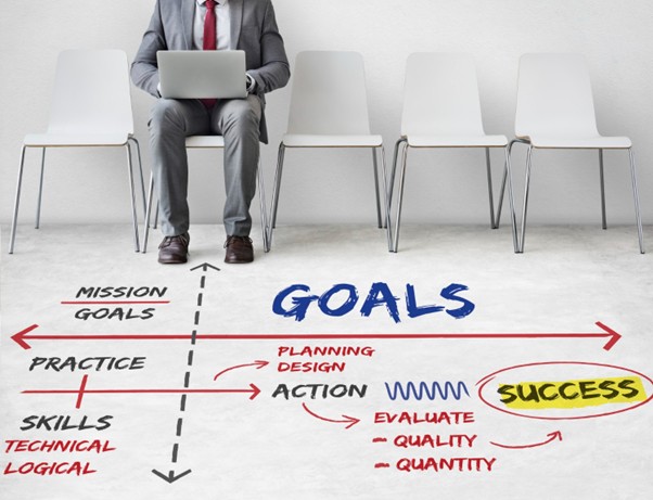 : illustration of business goals and visions 
