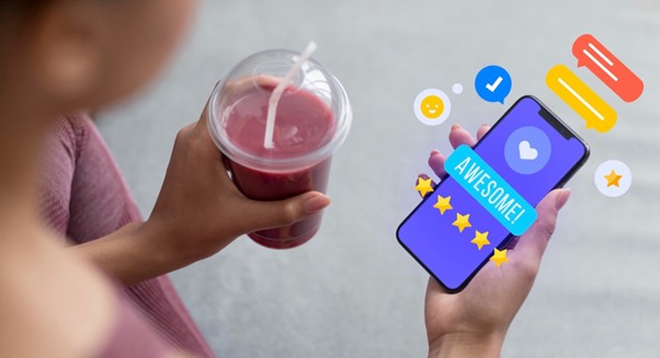 Local SEO for restaurants shown through mobile reviews and customer feedback. 