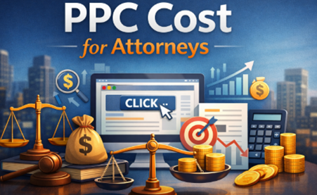  An image showing PPC cost for attorneys concept.
