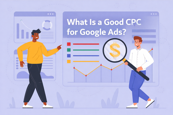 An illustration of What is a good CPC for Google Ads?