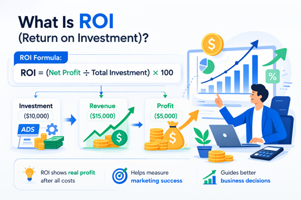 An illustration of Return on Investment.
