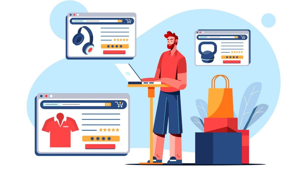 An illustration of Shopify product & collection SEO.
