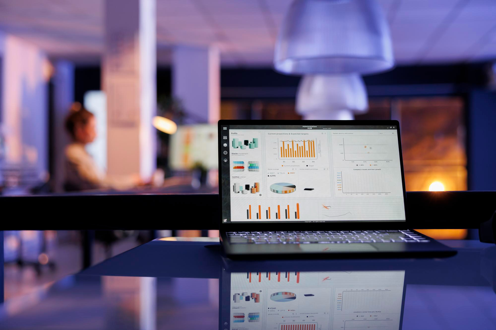  SEO Tools Like Ahrefs, data analytics screen.