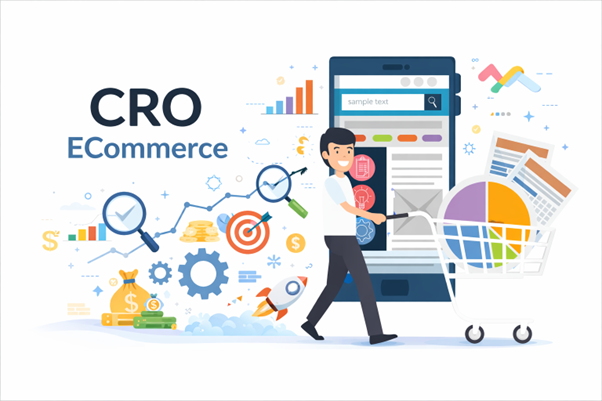 An illustration of CRO Ecommerce.