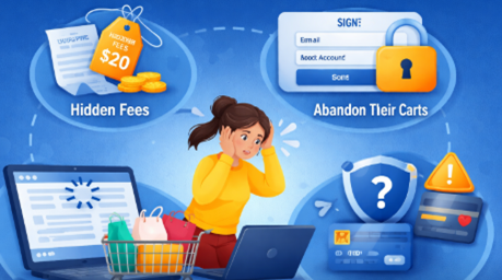 An image showing online shopping frustrations.