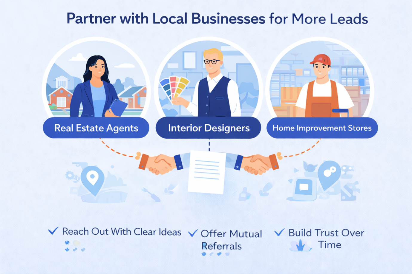  Email marketing strategy concept for kitchen remodeling lead generation.