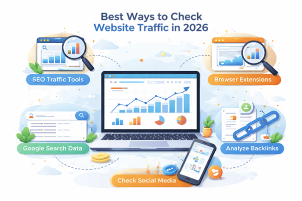 An image showing different types of website traffic checkers.