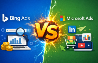 An image showing Bing Ads vs. Microsoft Ads comparison.