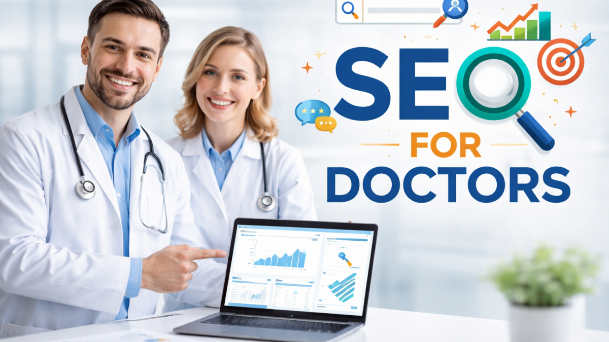 An image showing factors affective SEO for doctors.