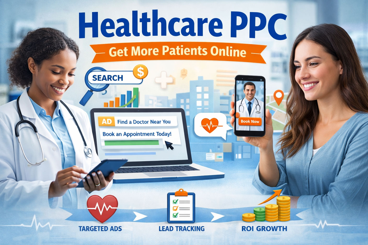 An image showing healthcare PPC concept.