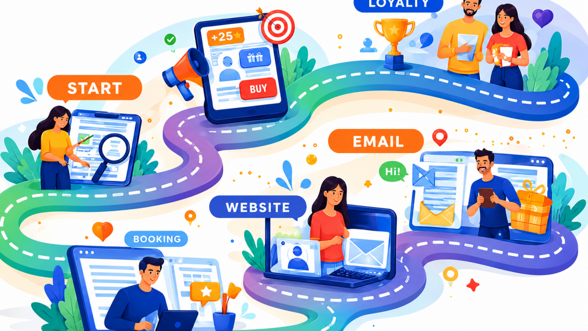 An image showing customer journey.
